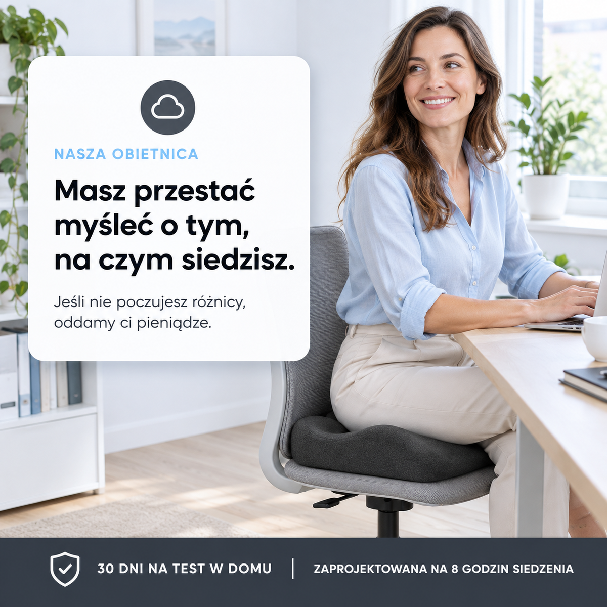 Poduszka z pianki na krzesło