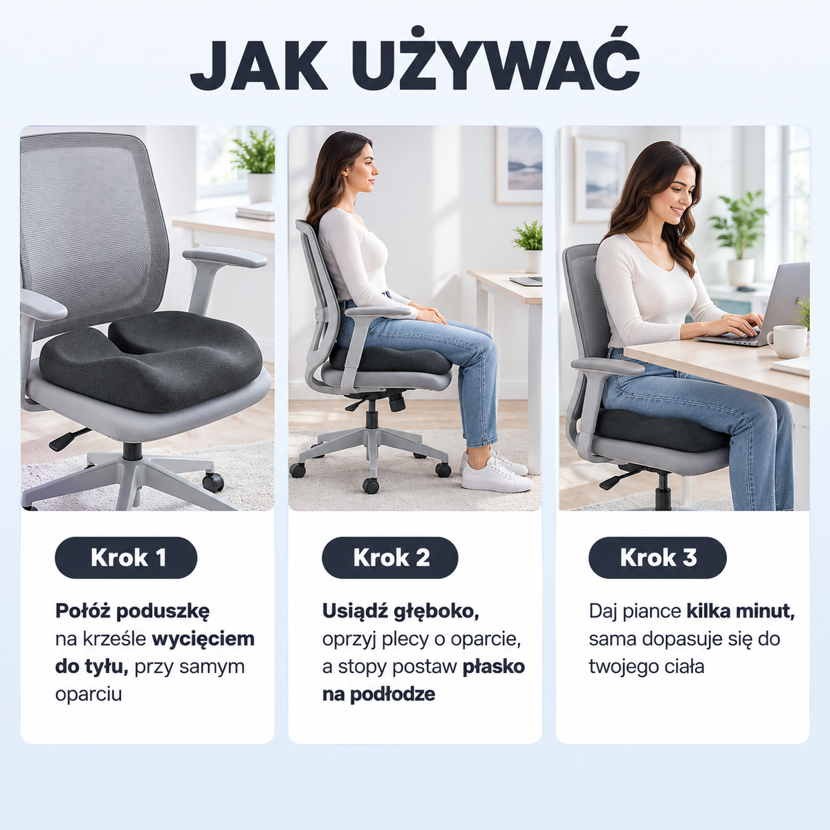 Poduszka z pianki na krzesło